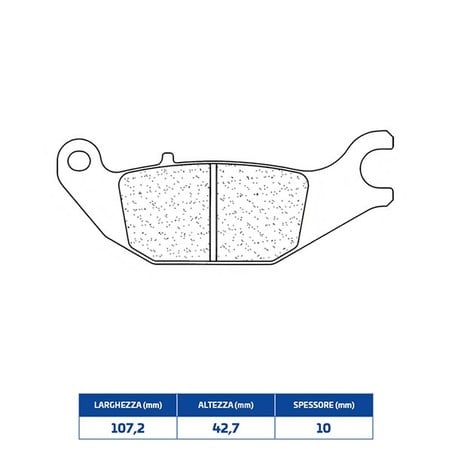 1067RX3 REAR BRAKE PAD 1067RX3 Honda CBR R 2004+ CL BRAKES
