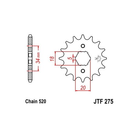 542030115 Honda XL 1973+ SGR - SPROCKETS