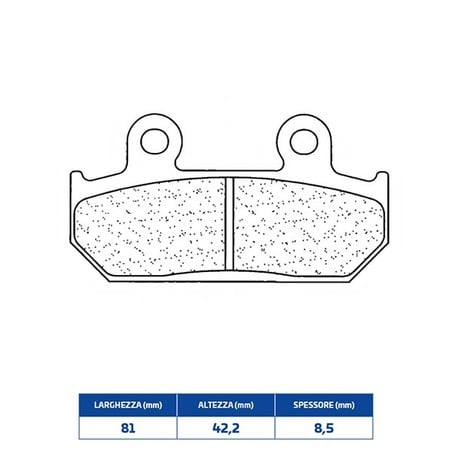 2252XBK5 KLOCKI HAMULCOWE PRZEDNIE PRAWE-LEWE 2252XBK5 Honda NSR R 1987+ CL BRAKES