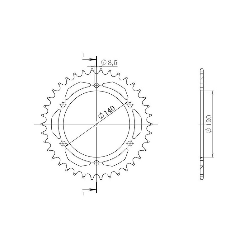 541031138 Honda XL R 1984+ SGR - SPROCKETS