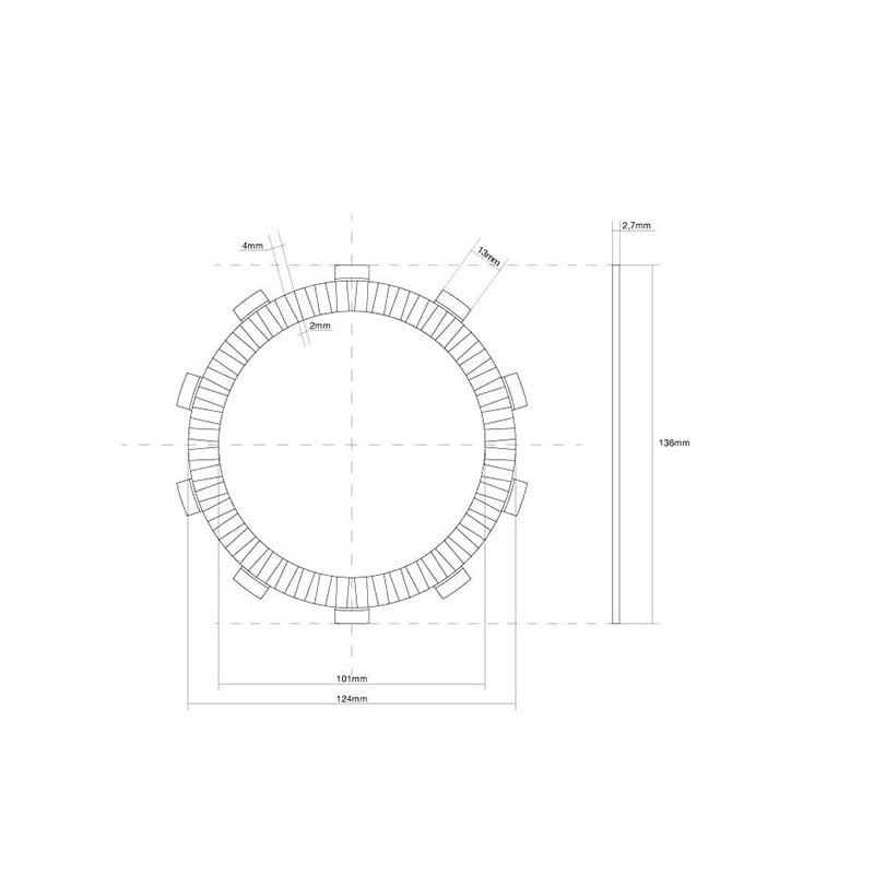 741308 JUNTA EMBRAGUE MONODISCO Honda TRX TM Fourtrax Rancher 2X4 2000+ FCC