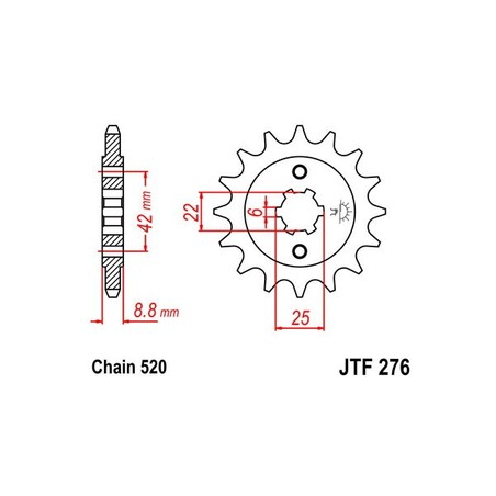 542040116 Honda CM T 1979+ SGR - SPROCKETS