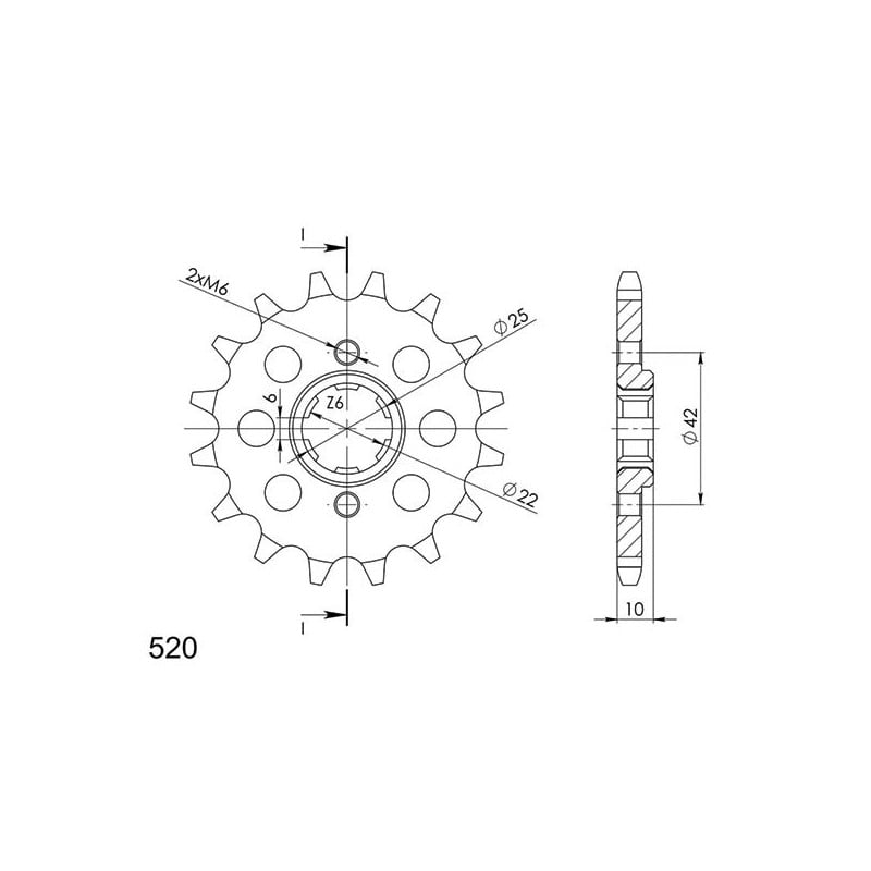 542050815 Honda XL R 1982+ SGR - SPROCKETS