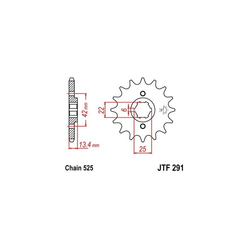 542040416 Honda CB DX 1989+ SGR - SPROCKETS