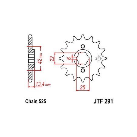 542040416 Honda CB DX 1989+ SGR - SPROCKETS