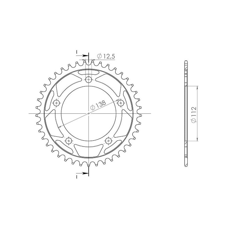 540000841 Honda CB Hornet 2024+ SGR - SPROCKETS