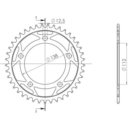540000841 CORONA S AC P520-D41 Honda CB Hornet 2024+ SGR - SPROCKETS