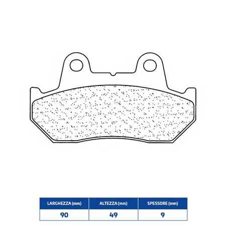 3017MSC PLAQUETTE DE FREIN AVANT DX-SX 3017MSC Honda CX Turbo 1982+ CL BRAKES