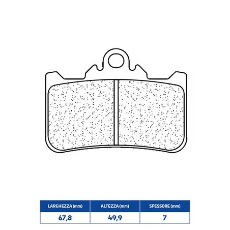 1276A3+ PASTILLA DE FRENO DELANTERA DX-SX 1276A3+ Honda NX 2024+ CL BRAKES