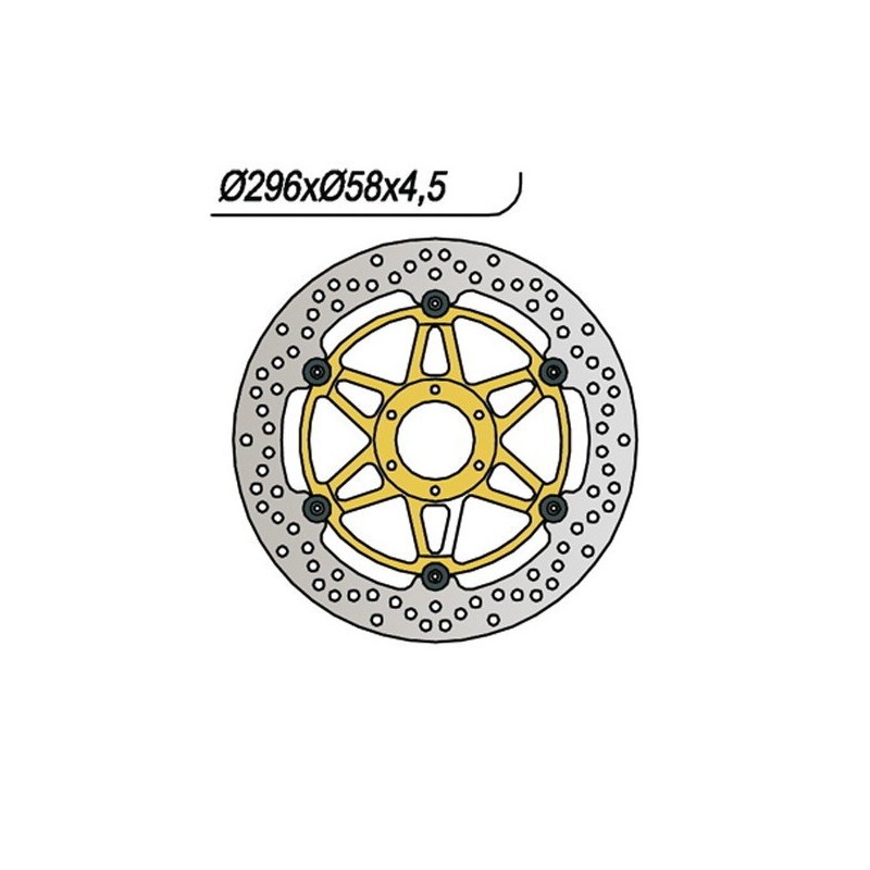 693 DISQUE DE FREIN AVANT DX-SX Honda CB F Hornet 2002+ NG