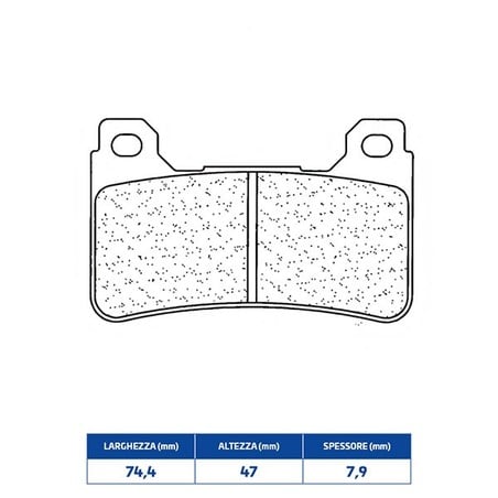 1134XBK5 FRONT BRAKE PAD DX-SX 1134XBK5 Honda CBR RR 2013+ CL BRAKES