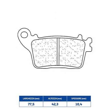 1174RX3 PLAQUETTE DE FREIN ARRIERE 1174RX3 Honda CBR RR ABS 2024+ CL BRAKES