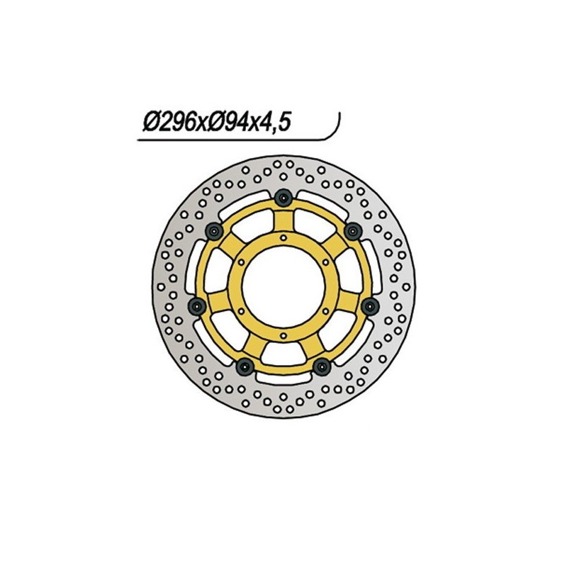 643 DISCO DE FRENO DELANTERO DX-SX Honda CBR Sport 2001+ NG