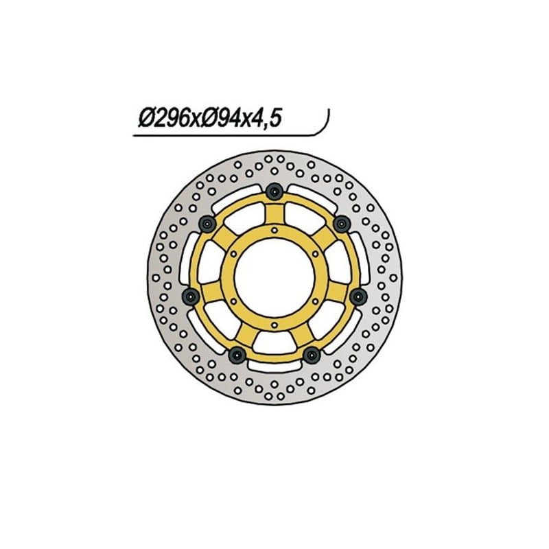 643 FRONT BRAKE DISC DX-SX Honda CBR Sport 2001+ NG