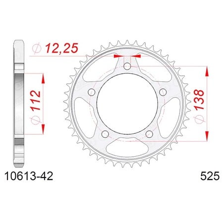 10613:42 Honda CB F 2014+ AFAM