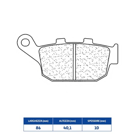 2298S4 REAR BRAKE PAD 2298S4 Honda CB F ABS 2014+ CL BRAKES
