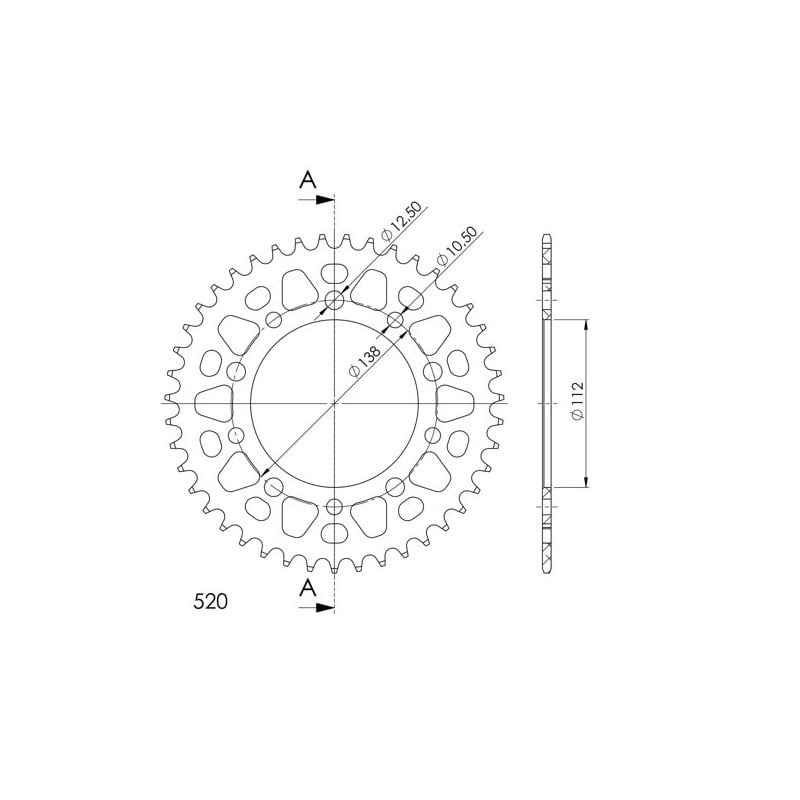 RAL-1303:38 Honda NSS Forza DCT ABS E5 2021+ SGR - SPROCKETS
