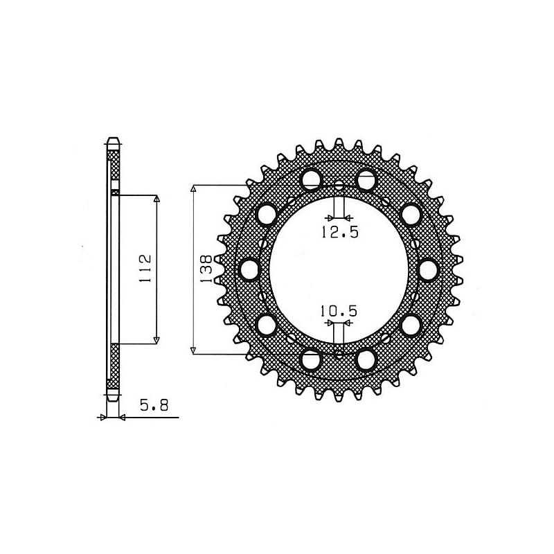 541150941 Honda VT DC Black Widow 2000+ SGR - SPROCKETS
