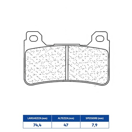 1134C60 FRONT BRAKE PAD DX-SX 1134C60 Honda VFR F ABS 2014+ CL BRAKES