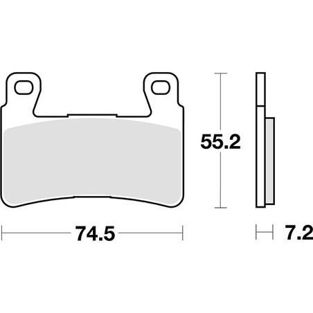 734RST PLAQUETTE DE FREIN AVANT DX-SX 734RST Honda CB ABS 2014+ SBS