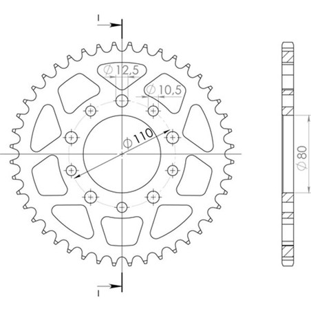541150841 Honda CB ABS 2013+ SGR - SPROCKETS