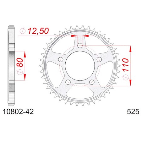 10504:42 CORONA AFAM S AC P525-D42 Honda CRF L Africa Twin 2020+ AFAM