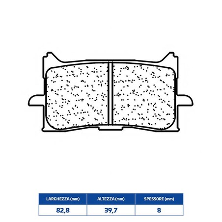 1245XBK5 PLAQUETTE DE FREIN AVANT DX-SX 1245XBK5 Honda NT A ABS 2022+ CL BRAKES
