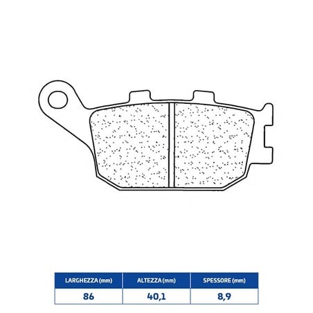 2296RX3 PASTILLA DE FRENO TRASERO 2296RX3 Honda NT A ABS 2022+ CL BRAKES