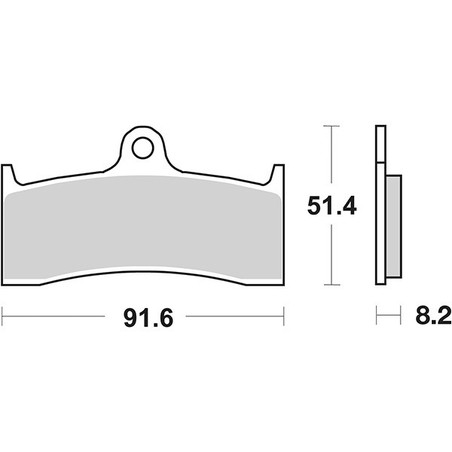676RST PLAQUETTE DE FREIN AVANT DX-SX 676RST Honda CB 1998+ SBS