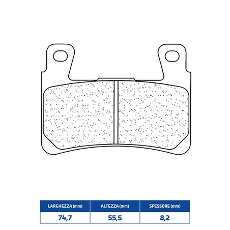 2711XBK5 PLAQUETTE DE FREIN AVANT DX-SX 2711XBK5 Honda CB 2003+ CL BRAKES