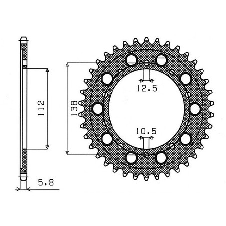 541150941 Honda CB X4 1997+ SGR - SPROCKETS