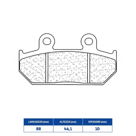 2248A3+ PASTIGLIA FRENO ANT. DX-SX 2248A3+ Honda GL Gold Wing 1990+ CL BRAKES