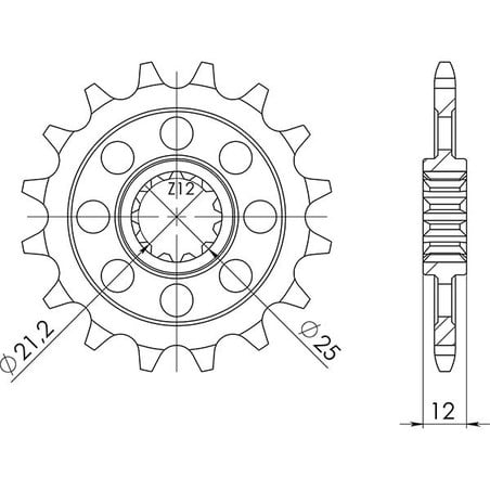 546430213 Husqvarna CR 1976+ SGR - SPROCKETS