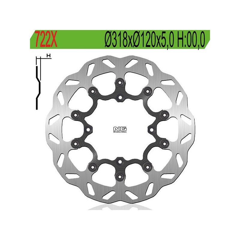 722X VORDERE BREMSSCHEIBE Husqvarna SMS4 2011+ NG