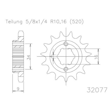542130014 Hyosung EI 2007+ SGR - SPROCKETS