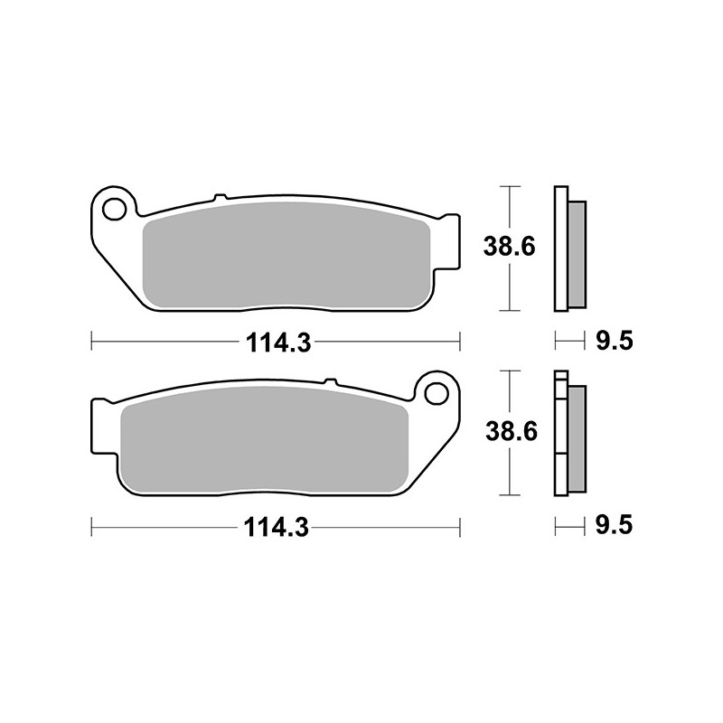 929HF FRONT BRAKE PAD 929HF Indian Scout 2015+ SBS