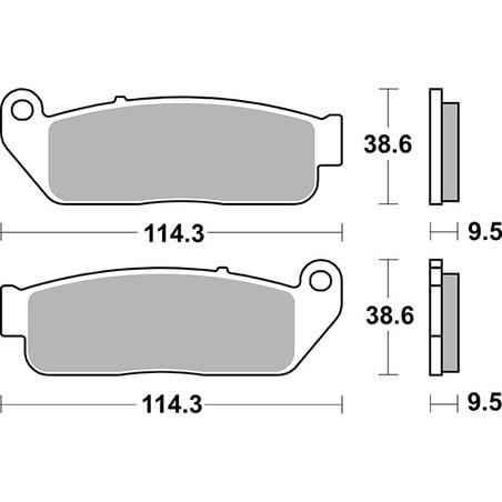 929HF PLAQUETTE DE FREIN AVANT 929HF Indian Scout 2015+ SBS