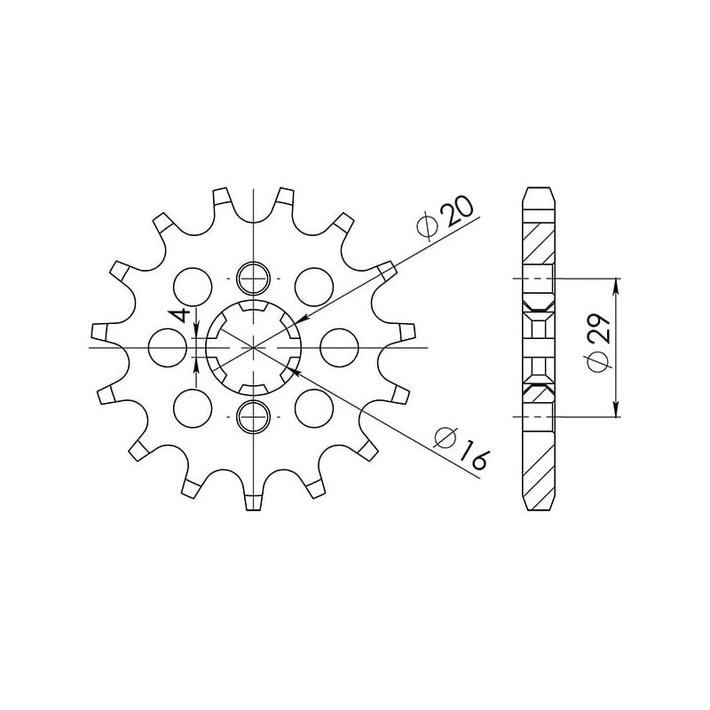 543320114 Kawasaki KH A 1977+ SGR - SPROCKETS