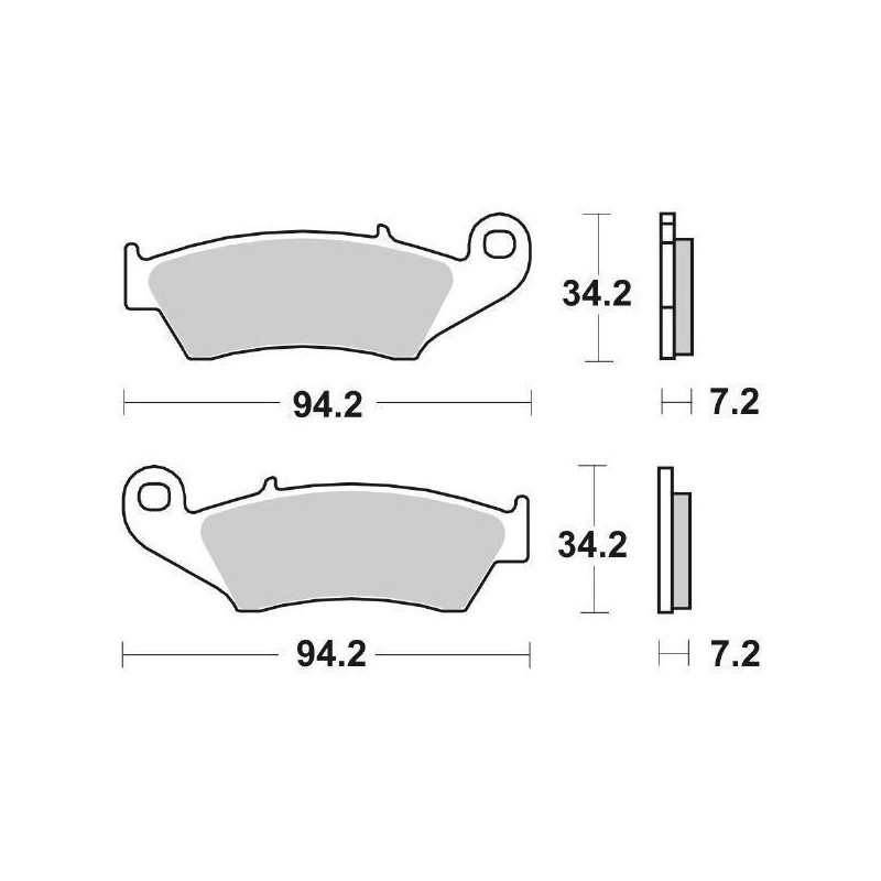 694HF PLAQUETTE DE FREIN AVANT 694HF Kawasaki KLX H 2006+ SBS