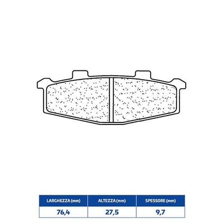 2389A3+ FRONT BRAKE PAD 2389A3+ Kawasaki ZXR 1989+ CL BRAKES