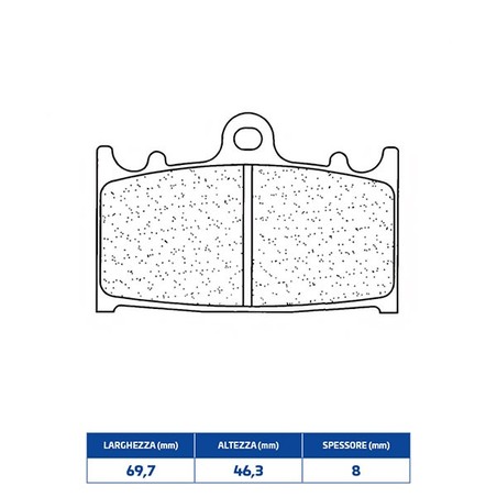 2251XBK5 FRONT BRAKE PAD DX-SX 2251XBK5 Kawasaki ZXR R Ninja 1989+ CL BRAKES