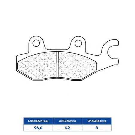 2326A3+ PASTIGLIA FRENO POST. 2326A3+ Kawasaki Ninja 7 Hybrid 2024+ CL BRAKES