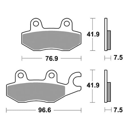 955DS-1 PASTILLA DE FRENO DELANTERA DX-SX 955DS-1 Kawasaki Eliminator SE 2024+ SBS