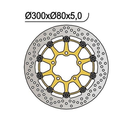 1056 FRONT BRAKE DISC DX-SX Kawasaki ER6F 2006+ NG