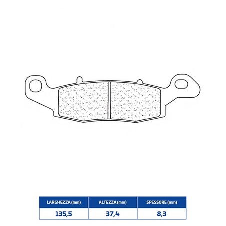 2383C60 PLAQUETTE DE FREIN AVANT SX 2383C60 Kawasaki Z J 2004+ CL BRAKES