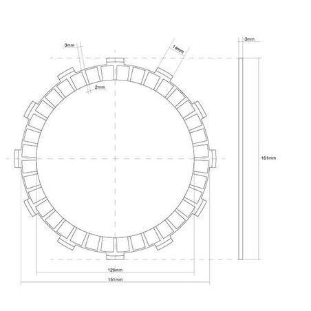 741115 CLUTCH SINGLE DISC GASKET Kawasaki ZR C 1991+ FCC