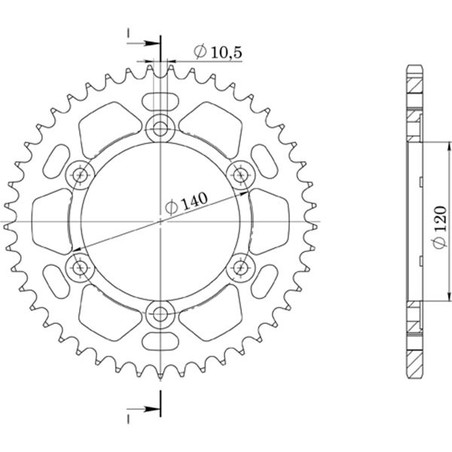 541760340 Kawasaki Vulcan C7E Drifter 1999+ SGR - SPROCKETS