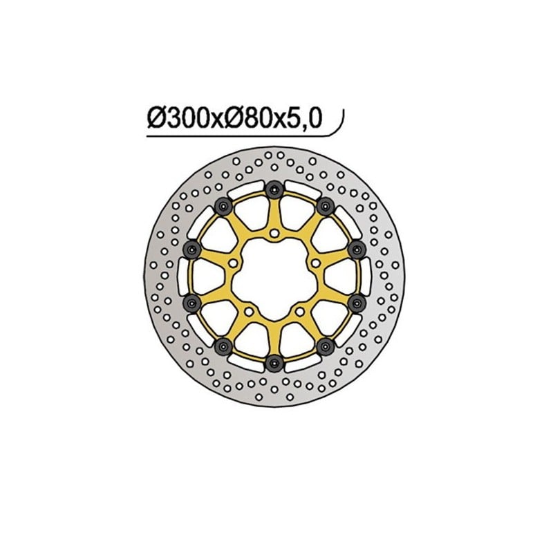 1056 FRONT BRAKE DISC DX-SX Kawasaki KLZ Versys 2012+ NG