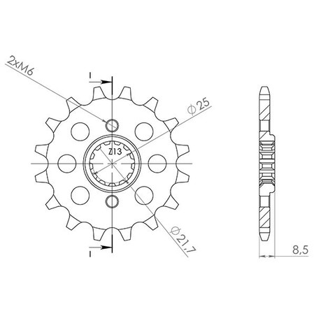 542480215 Kawasaki GPZ A UNI Trak 1983+ SGR - SPROCKETS