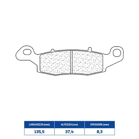 2384C60 PLAQUETTE DE FREIN AVANT DX 2384C60 Kawasaki GPZ E 1995+ CL BRAKES